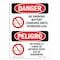 Signmission OSHA, No Smoking Battery Charging Area Bilingual, 14in X 10in Rigid Plastic, 10" W, 14" L, Spanish OS-DS-P-1014-VS-1483 - alternate 1